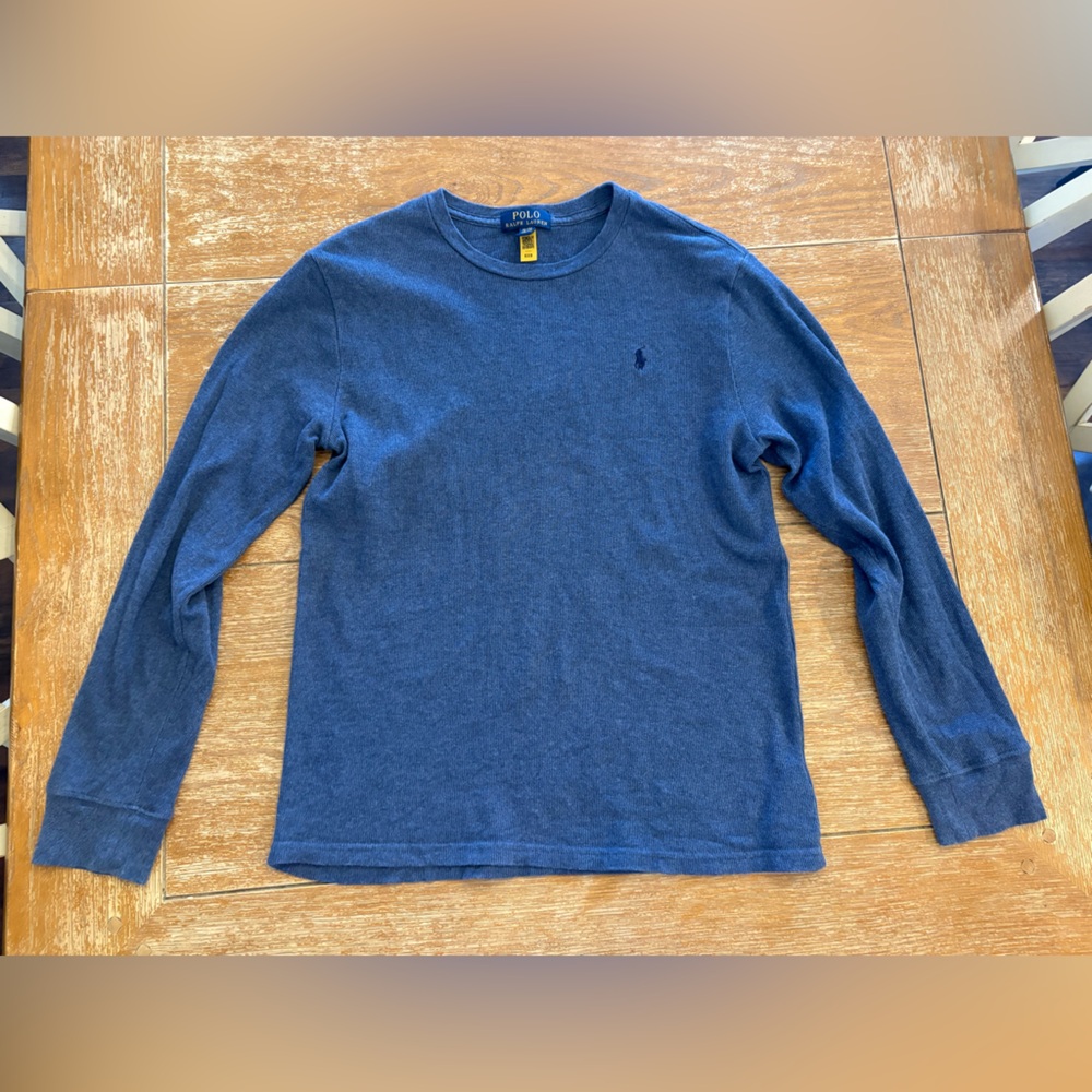 Boys XL 18/20 Polo RL Waffle Knit Shirt